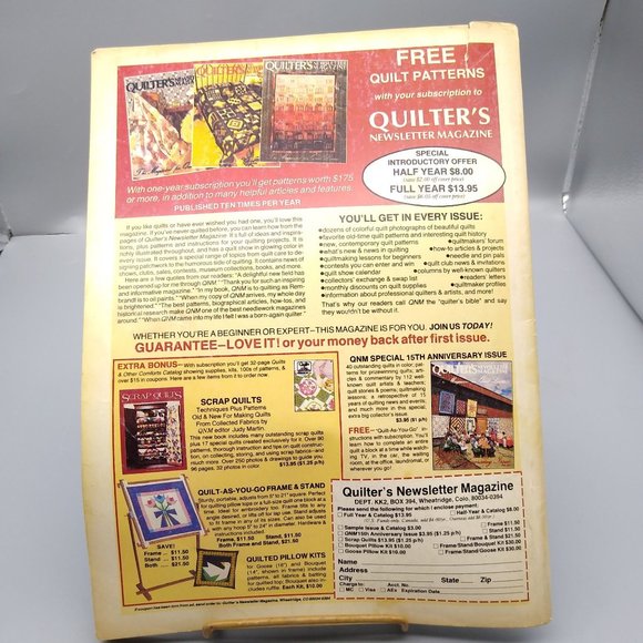 Vintage Craft Patterns, QUILT Magazine, Winter 1986 - Picture 2 of 2